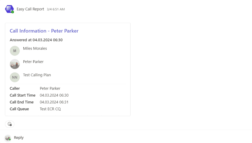 Report Caller Easy Call Report – View missed calls in Teams call queues