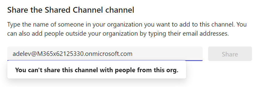 Microsoft Teams Shared Channels