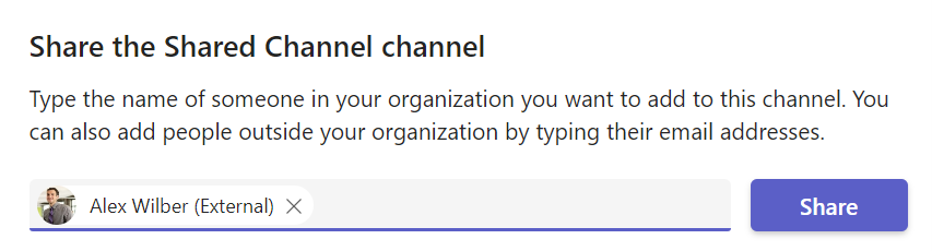 Microsoft Teams Shared Channels