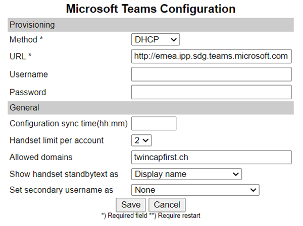 Microsoft Teams und DECT Telefone