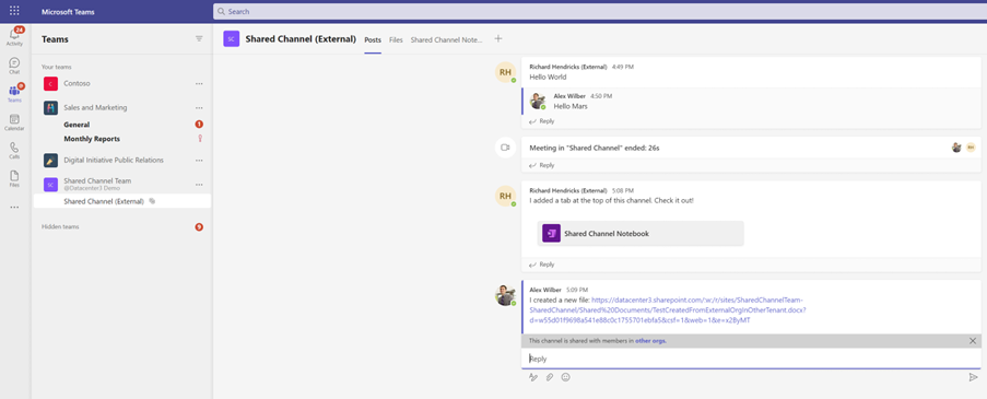 Microsoft Teams Shared Channels