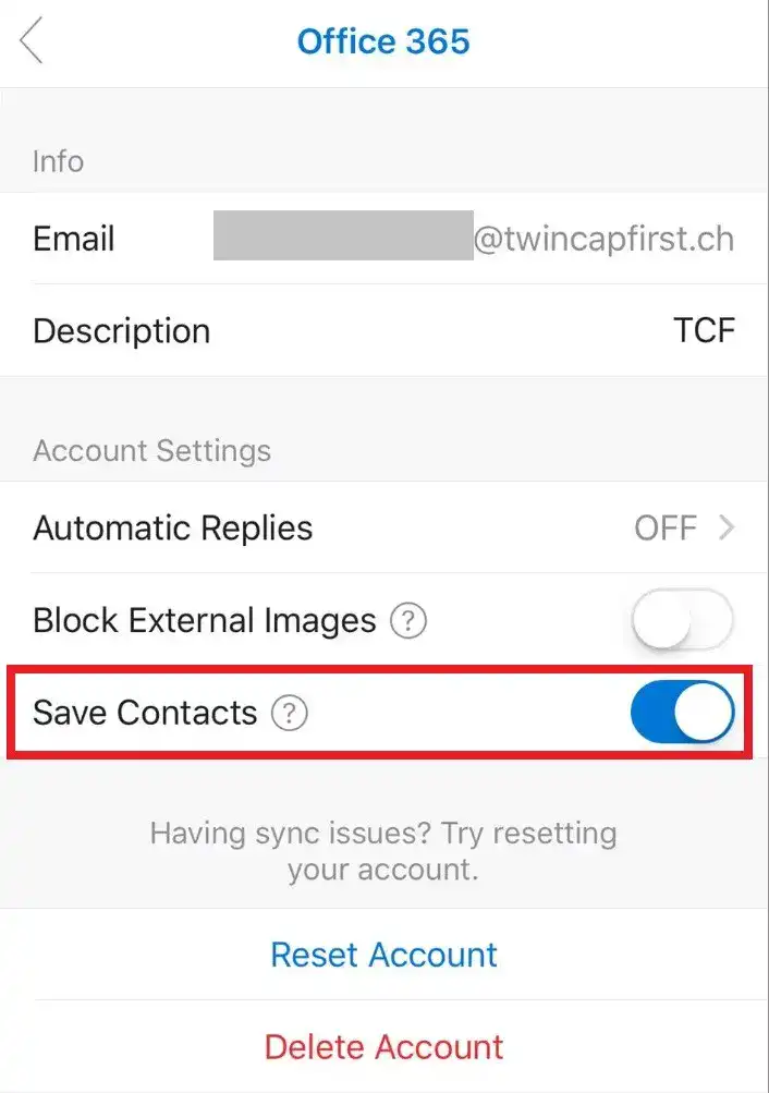 Office 365 Kontakt Synchronisation Blog