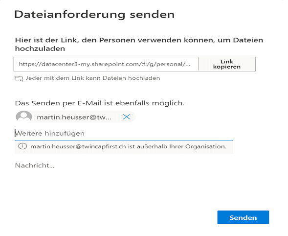 Mit OneDrive Dateien anfordern