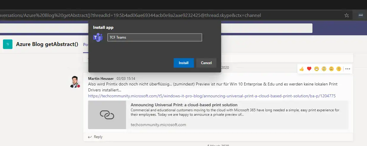 Mehrere Microsoft Teams als Progressive Web App parallel installieren