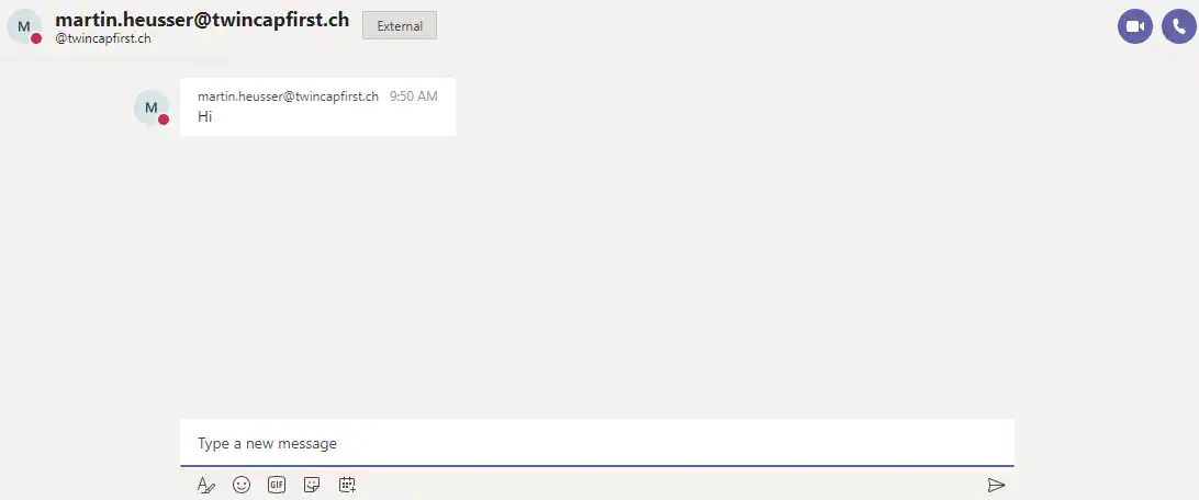 Screenshot Teams Chat