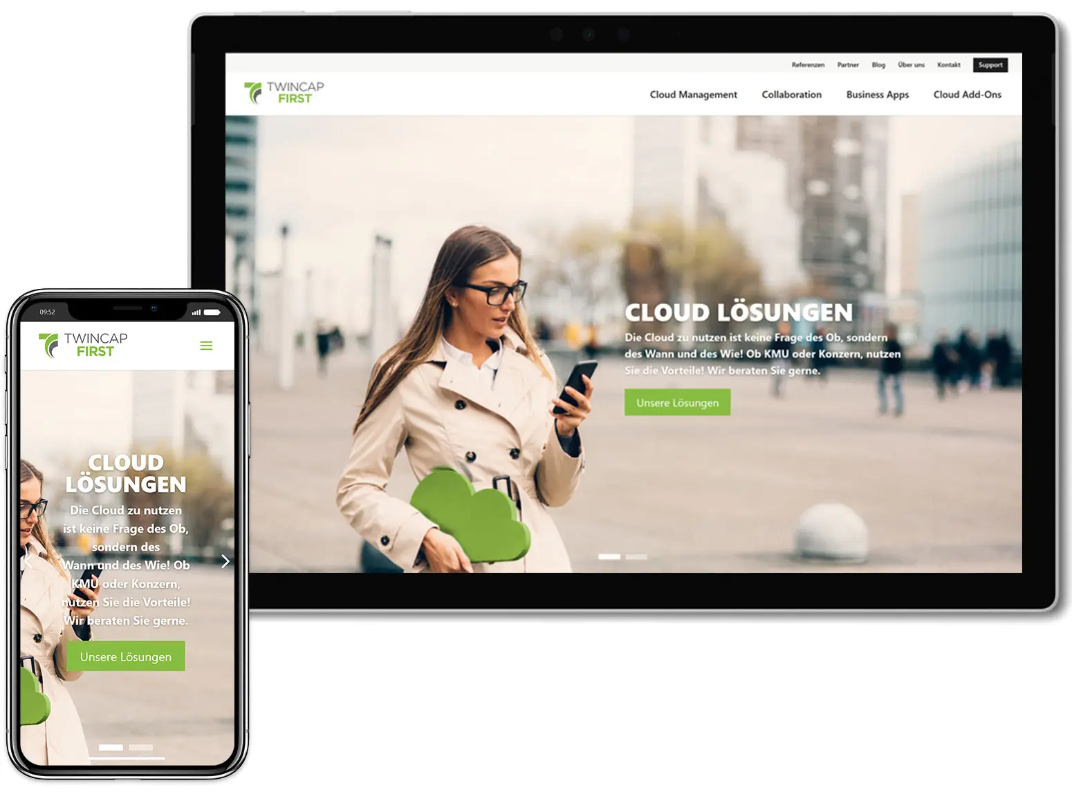 Neuer Webauftritt TwinCap First AG