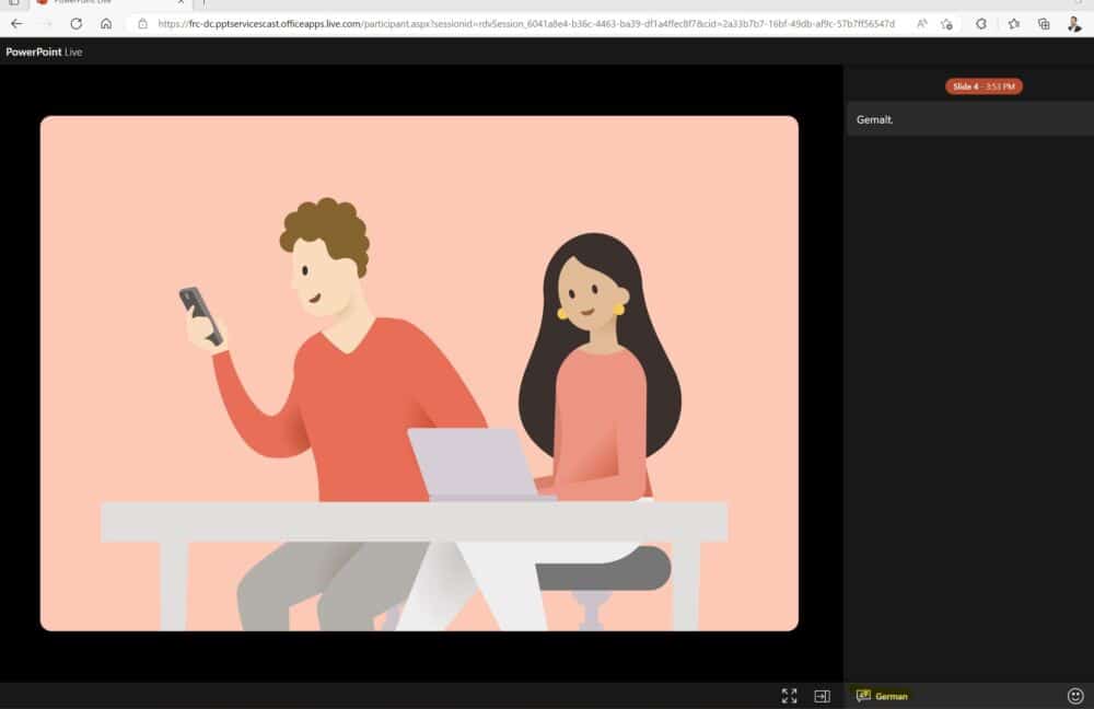 Online Powerpoint Translation von videos