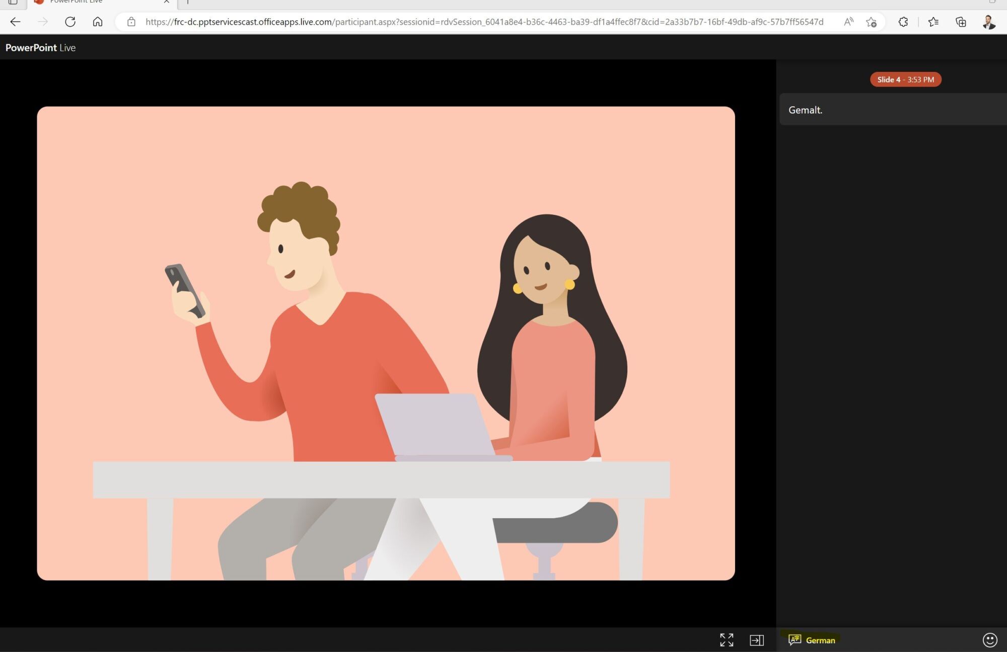 Online Powerpoint Translation von videos