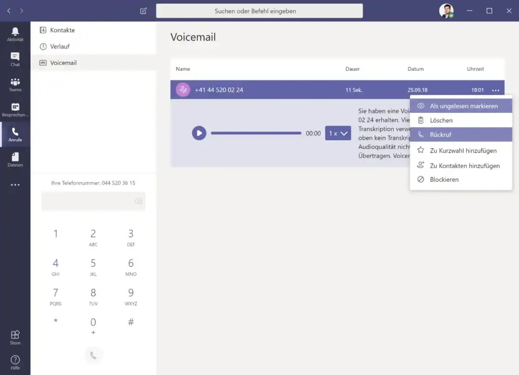 Microsoft Teams DR als Telefonie Lösung (Teil 2)