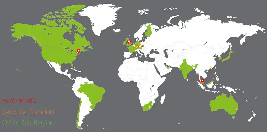 Globales Teams direct routing deployment
