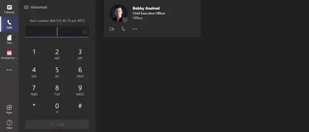 Microsoft Teams Extension Dialing