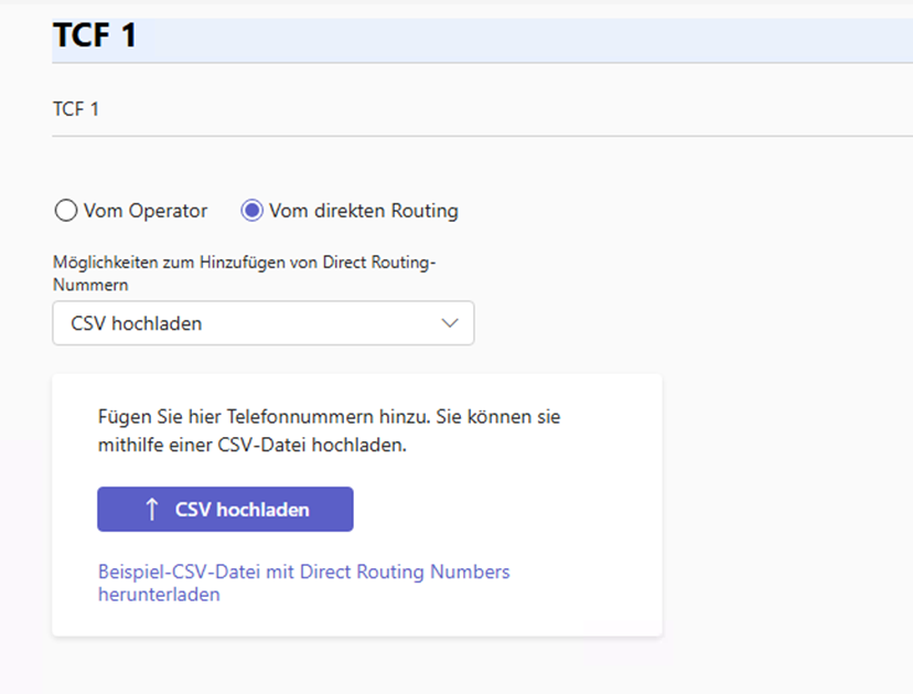 Telefon-Nummern verwalten in Teams