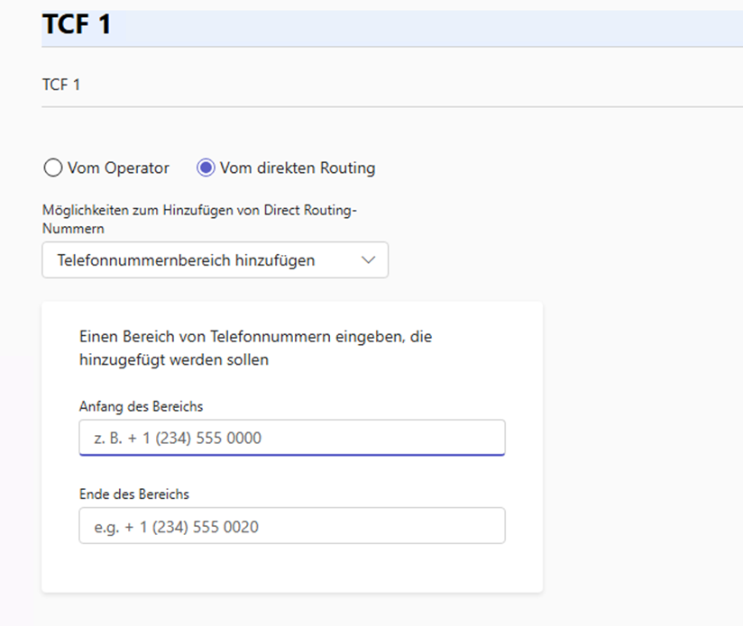 Telefon-Nummern verwalten in Teams