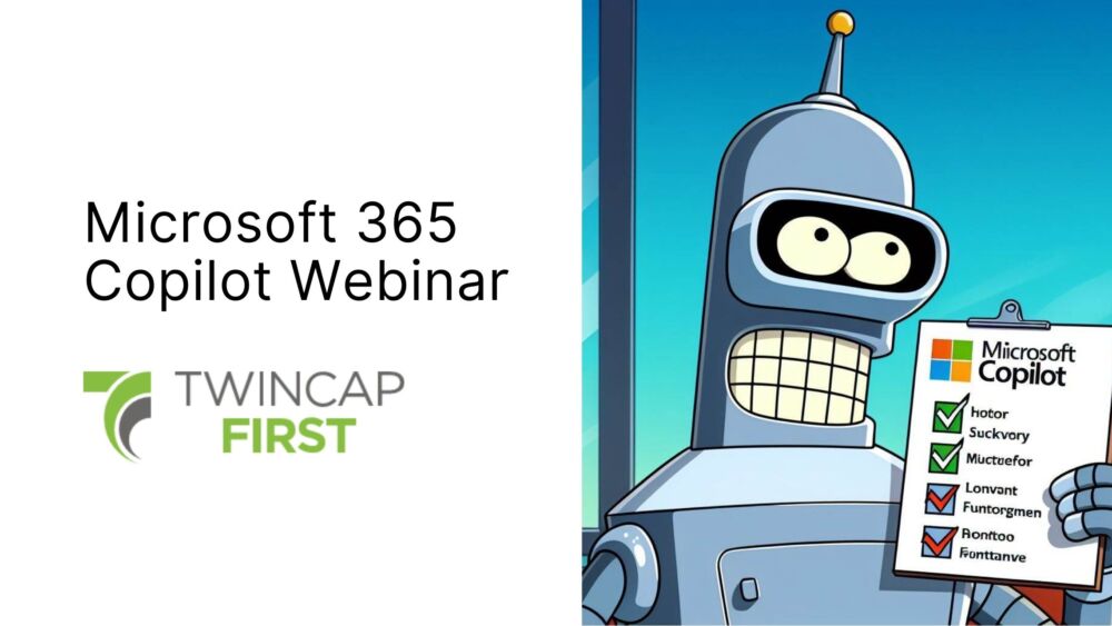 Einladung zum Microsoft 365 Copilot Webinar von TwinCap First