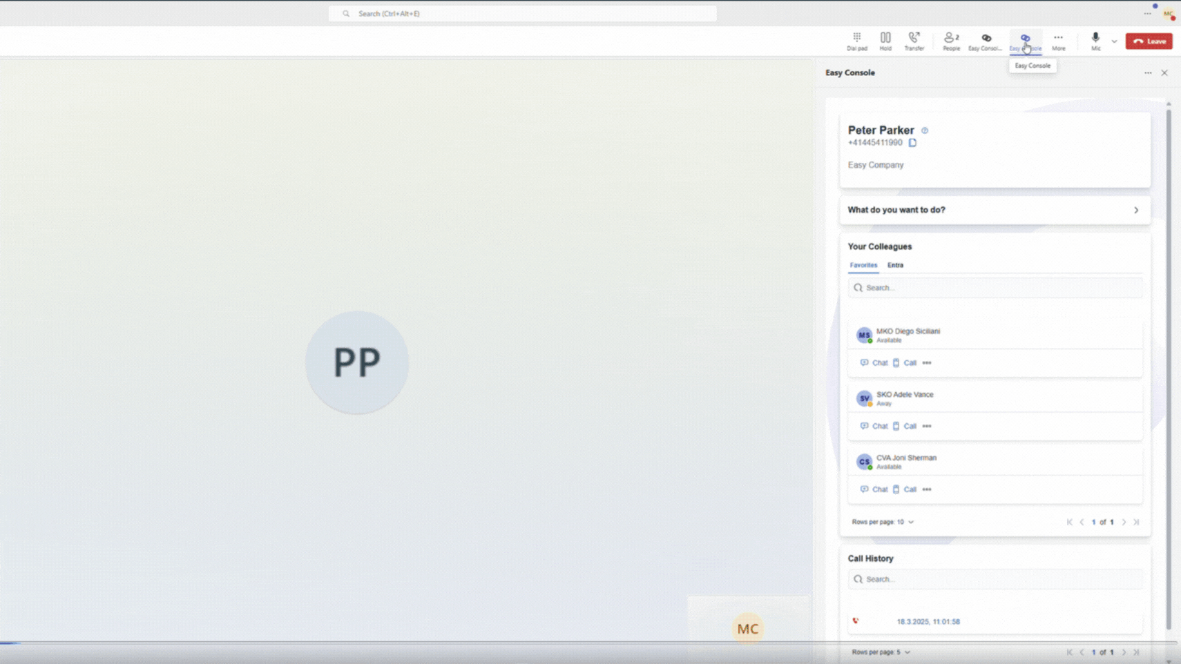 Call Center Integration for Microsoft Teams