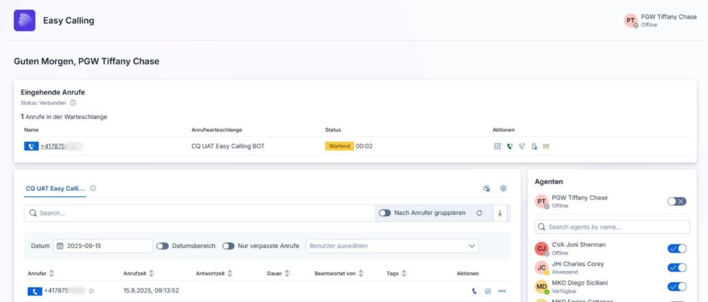 Direkte Anrufweiterleitung in der Call Queue (Microsoft Teams Telefonie)