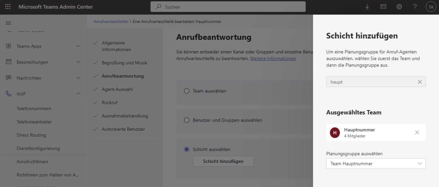 Microsoft Teams telephony: Shifts app for call queues