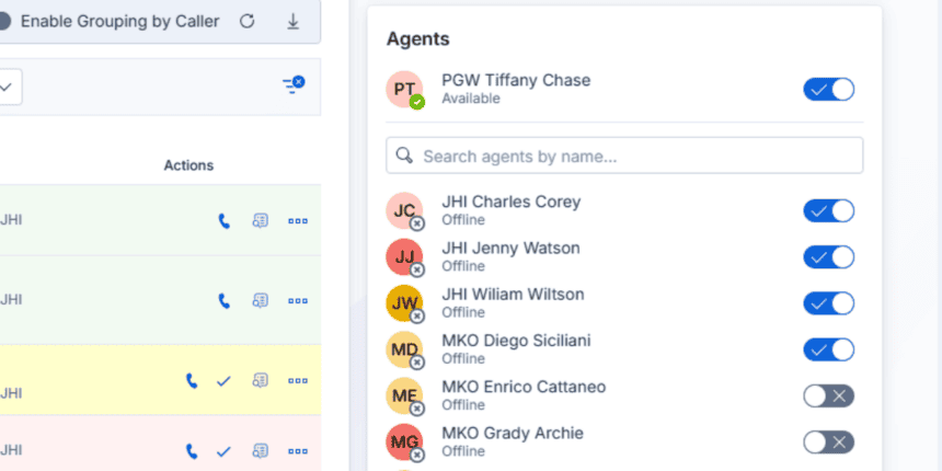 Flexible agent management (opt-in/opt-out) in Easy Calling for Microsoft Teams telephony