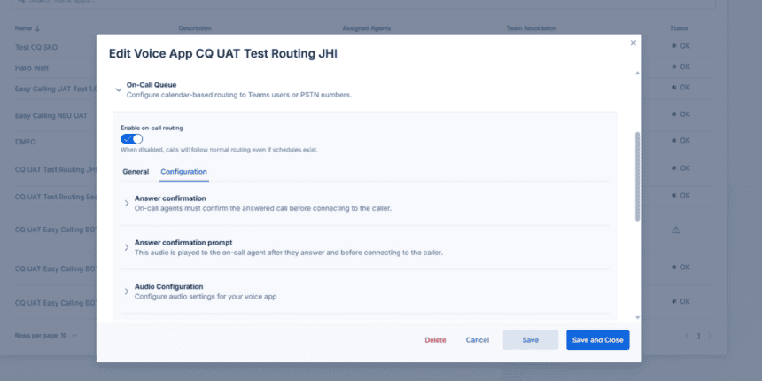 Optimized on-call and standby service in Microsoft Teams - thanks to Easy Calling, escalation to multiple external numbers is possible